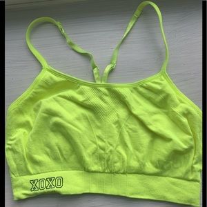 xoxo racerback sports bra